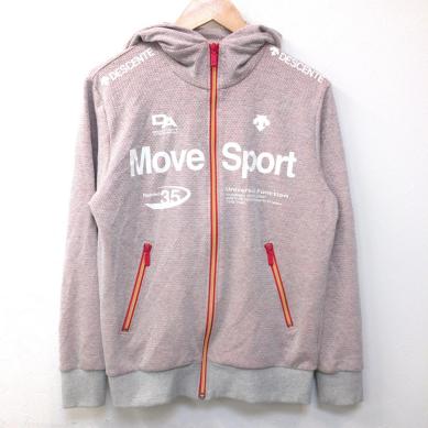  DESCENTE Move Sports ムーブスポーツ スウェット ジップパーカー M 二層デザイン メンズ グレー オレンジ デサント(Mサイズ)｜売買されたオークション情報、yahooの商品情報をアーカイブ公開 - オ Mサイズ