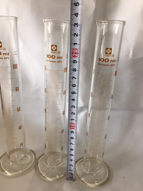 メスシリンダー100ml×3 [理化学実験用品]　 B183-348_4