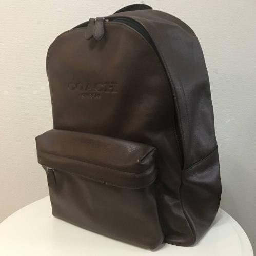 □COACH コーチ レザーバックパック/リュック ダークブラウン 新品未 