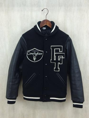 COREFIGHTER コアファイター スタジャン Alltime Lサイズ Yahoo!オークション corefighter スタジャン⁄L⁄ウール⁄NVY⁄無地 降谷