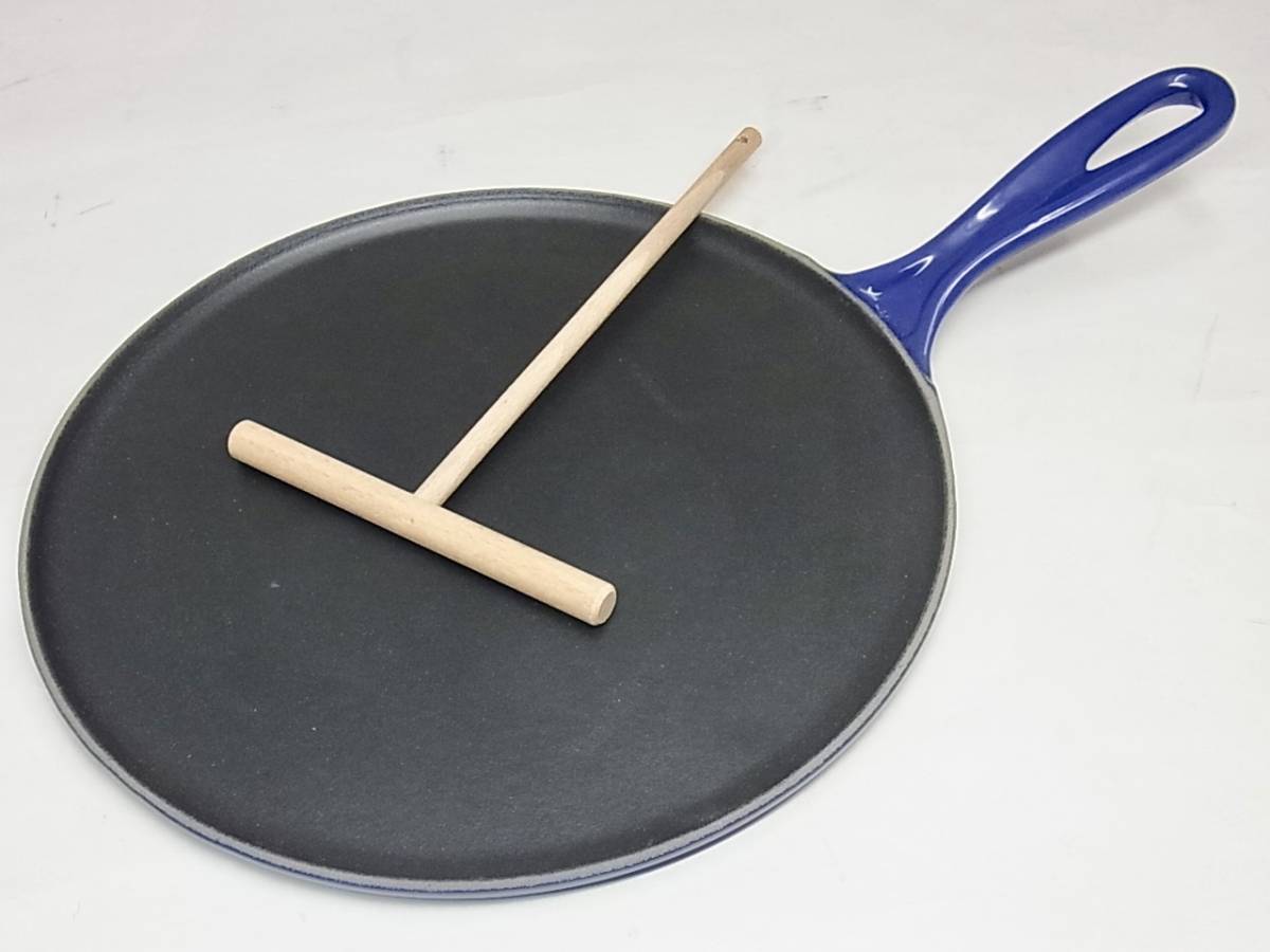 ☆新品 ル・クルーゼ クレープパン ブルー 27cm LE CREUSET □Le