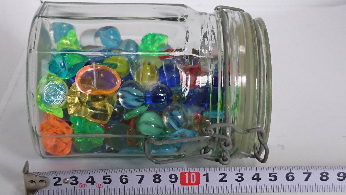 色々！小物入れ！瓶！詰め合わせ！小物！ビー玉！オハジキ！綺麗