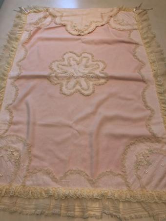 さえら ヒスクローネ 綿毛布 コットンケット ピンク！