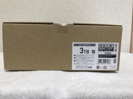 アイ・オー・データ機器 USB3.0/2.0対応 外付ハードディスク 3TB ブラック　EX-HD3CZ