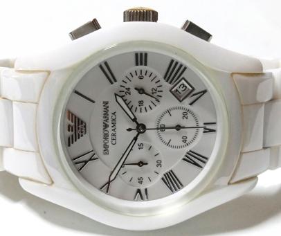 良品【1円スタート】エンポリ・オアルマーニ EMPORIO ARMANI セラミカ 