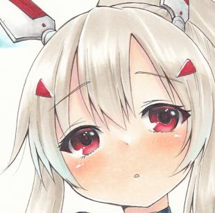 手描きイラスト/アズールレーン 綾波/ A4