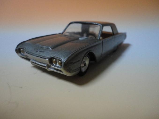 1962 Solido 128 Ford Thunderbird Gray France 1:43 Scale