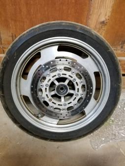 v-max フロント ホイール タイヤ アルファ14 110 80 zr 18 ディスク
