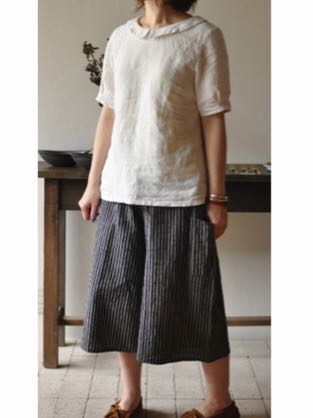 YAMMA ヤンマ産業 棒縞 | 会津木綿 ⁄⁄ヤンマ産業 会津木綿キュロット