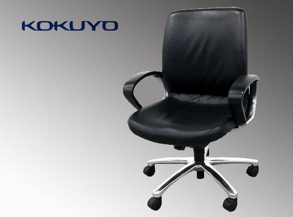 ★美品/KOKUYO/コクヨ★ダイナフィット2★35.9万★黒/本革張り★高級/高機能/デスクチェア★役員/社長イス★事務椅子★現行/マネジメント★