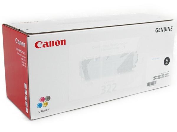 未使用 Canon キャノン CRG-322 BLK ブラック トナー カートリッジ レーザーカートリッジ 黒色 純正品 N3082545