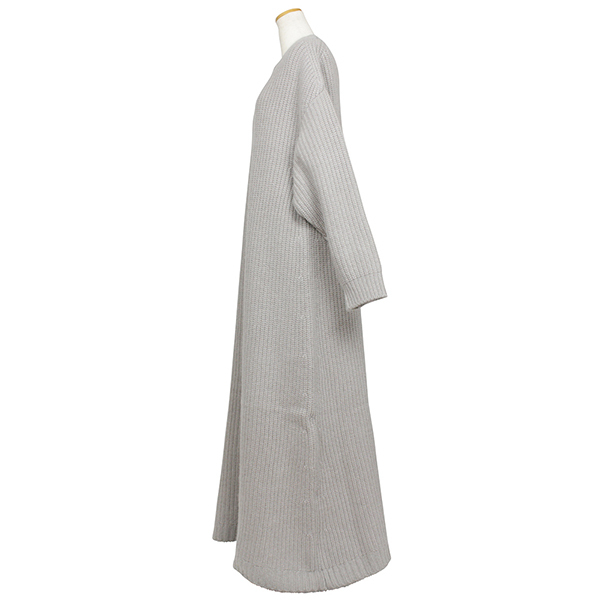 格安,SALE 定価86400円 AUGUSTE PRESENTATION オーギュスト プレゼンテーション カシミヤ セーブル レディース ワンピース ニット GREY BEIGE 2