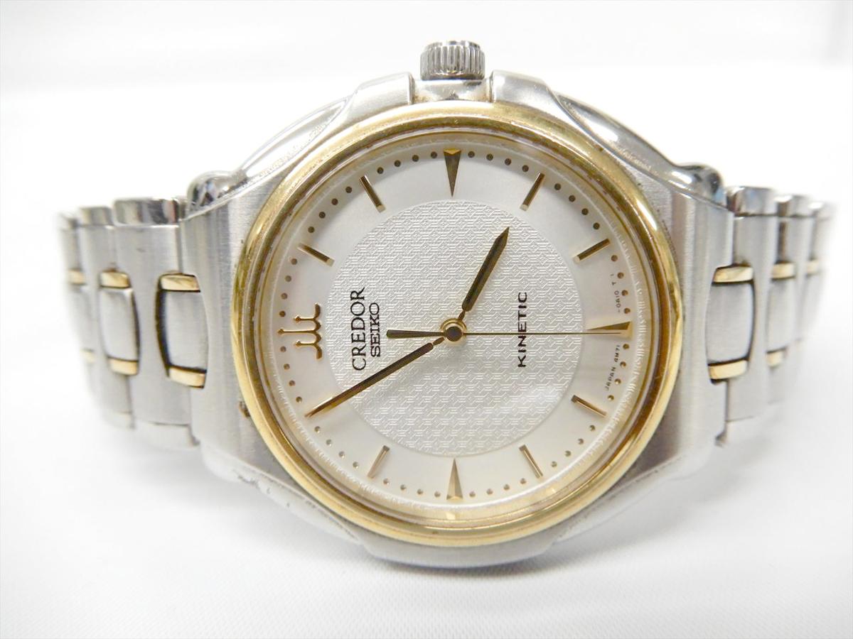 SEIKO/セイコー クレドール キネティック 4M71-0A10 K18ベゼル 動作品 