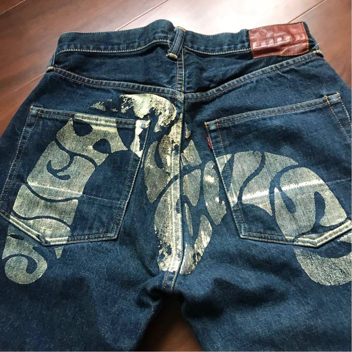 MIGHTY EVISU マイティーエヴィス ジーンズ 虎耳 サイズ表記32 EVISU 