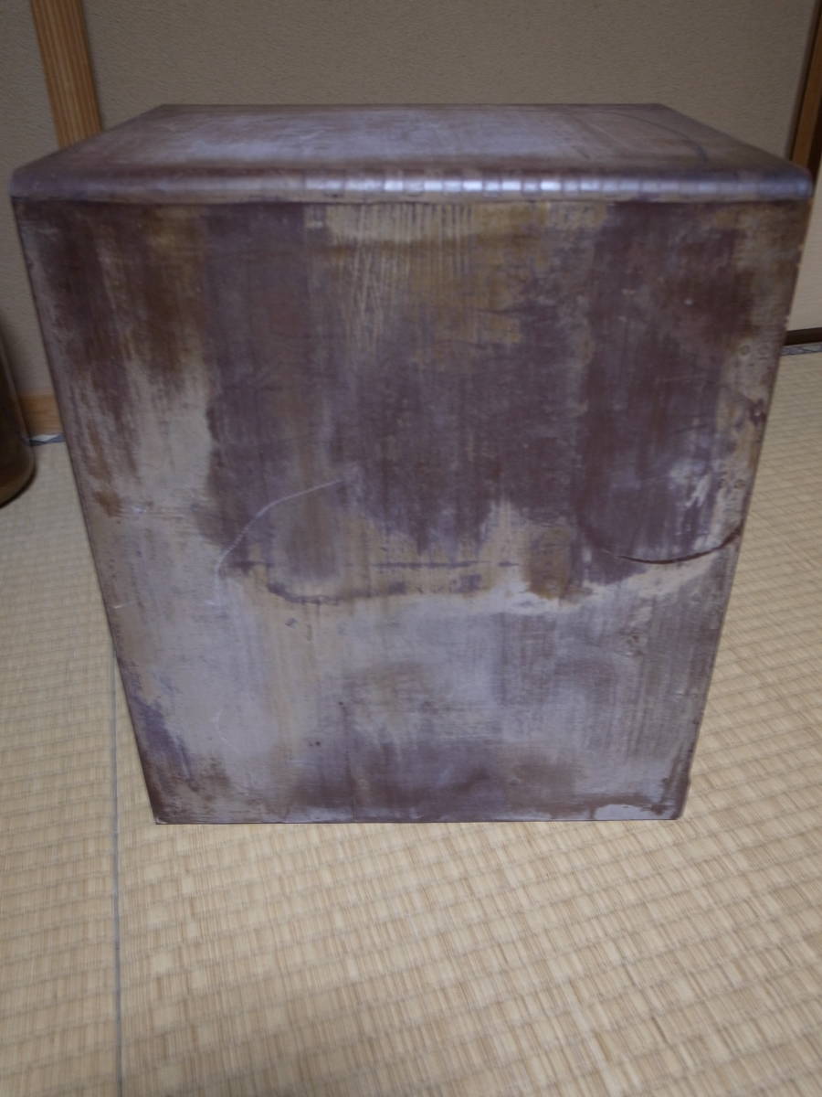 ○古い小引き出し5段/木製書類棚/レターケース/収納/アンティーク/道具
