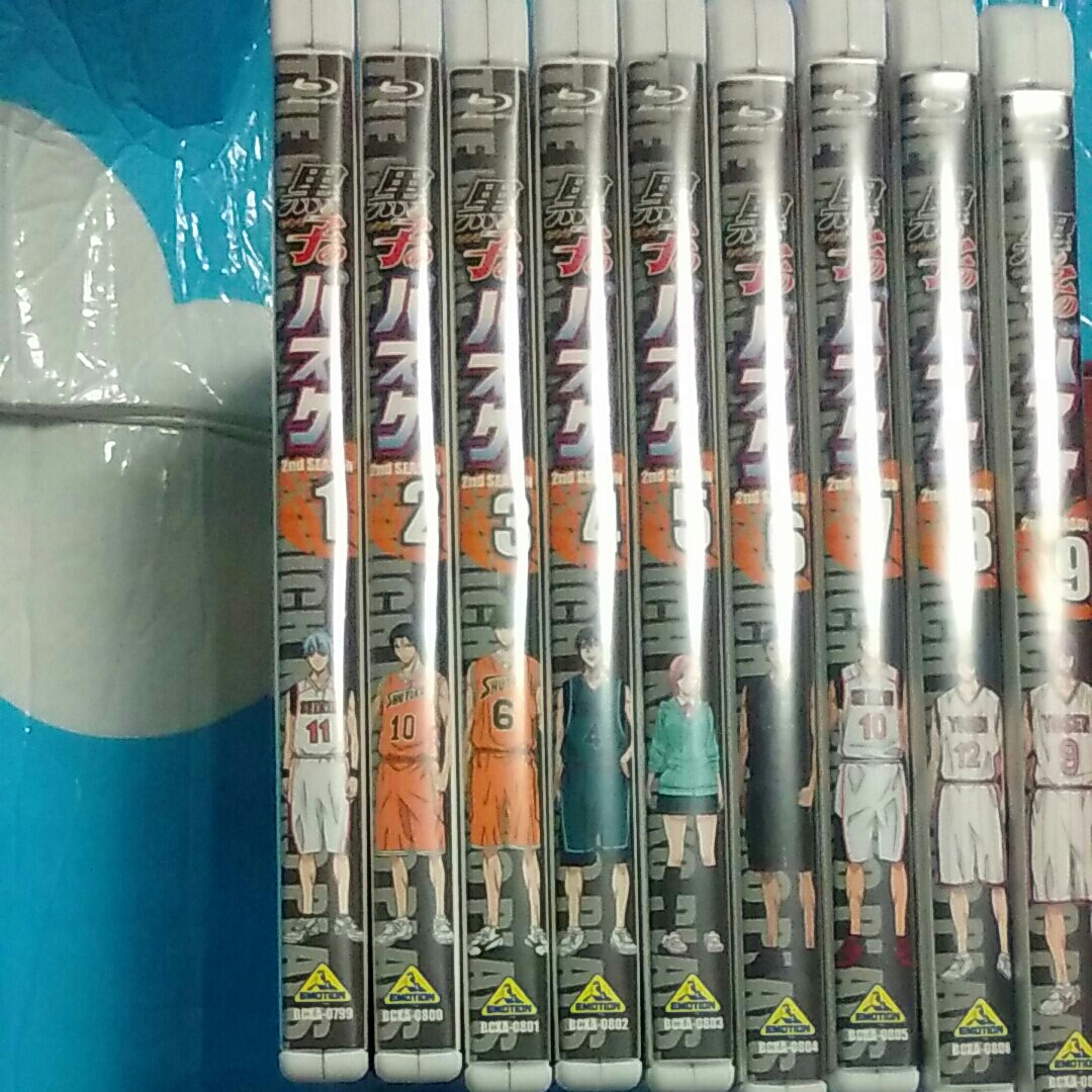 黒子のバスケ　ブルーレイ　全9巻　初回特典(ドラマCD)　2nd season 