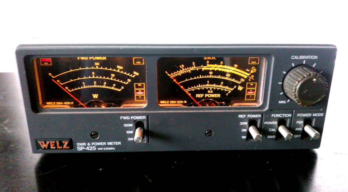 WELZ SWR & POWER METER SP-425 ＋ S-425 元箱付き ◇ 美品 140-525MHz