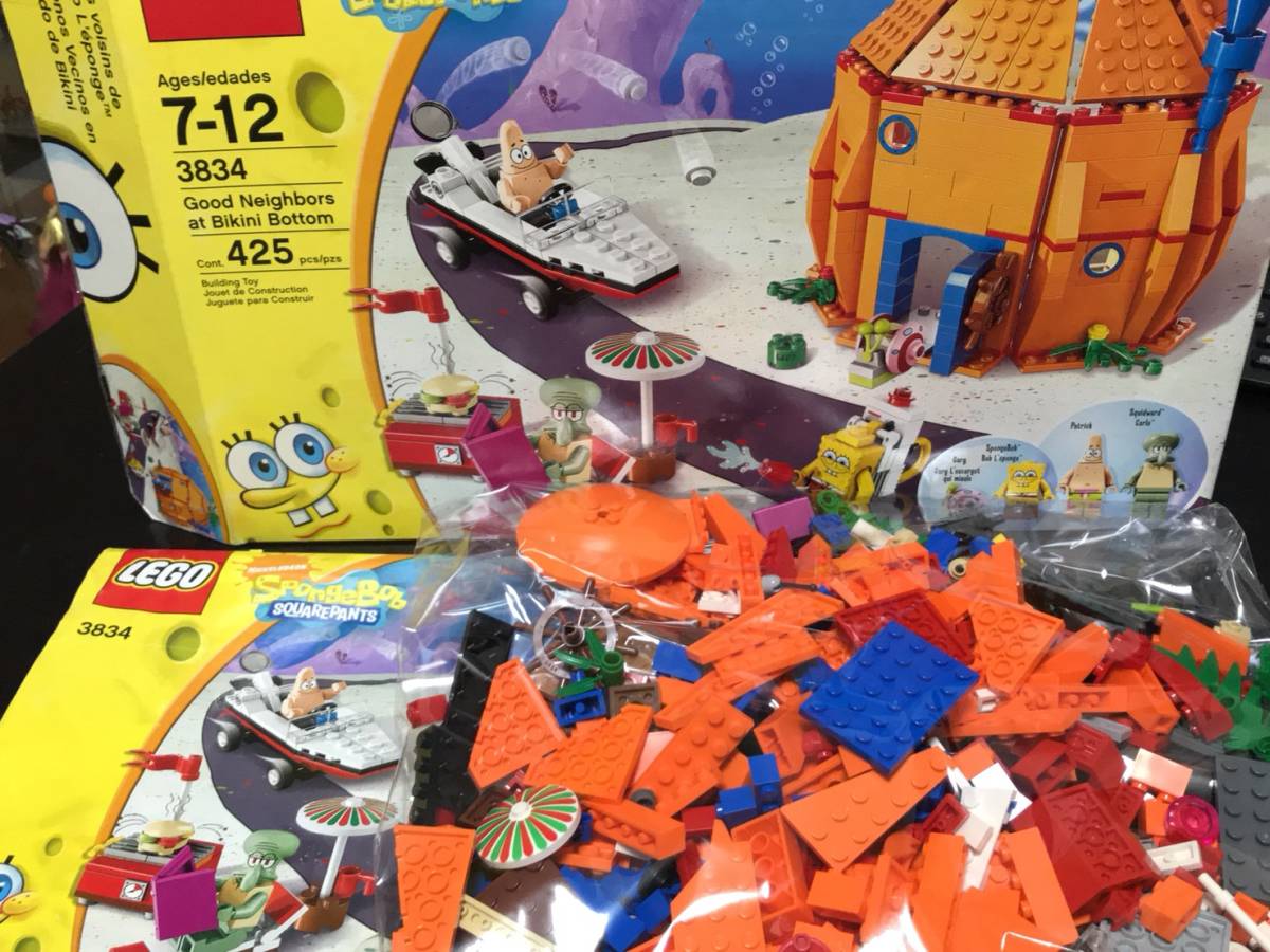 廃版激レア LEGO（レゴ）3834 スポンジボブ ボトムビキニの良き隣人 