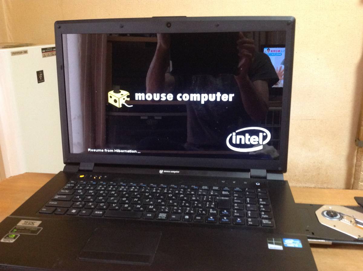 MouseComputer W170ER 17インチ液晶 CPU・HDD・メモリ無 BIOS確認 