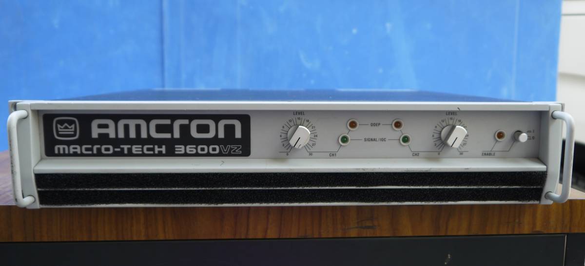 最新作，新作】 AMCRON MACRO-TECH 3600VZ ステレオアンプ 100V仕様 