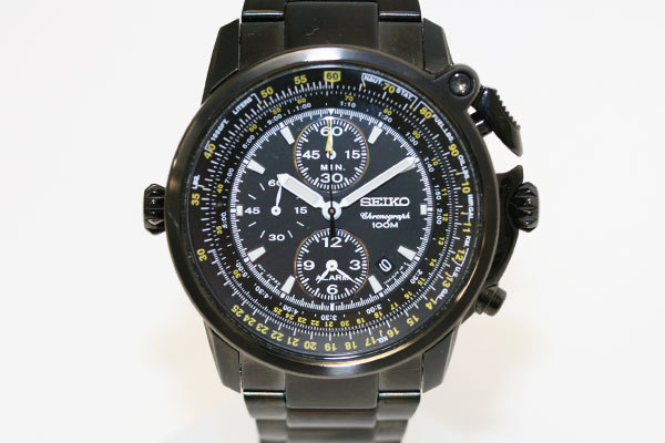 売り切り！ 1円スタート！ SEIKO セイコー パイロットクロノグラフ 