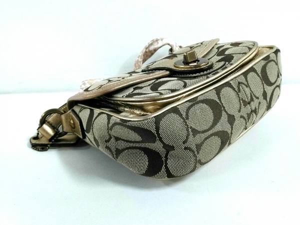 コーチ COACH バッグ ショルダーバッグ ジャガード×レザー カーキ