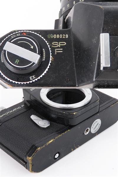ジャンク PENTAX ペンタックス SPOTMATIC F ブラック + レンズ SMC