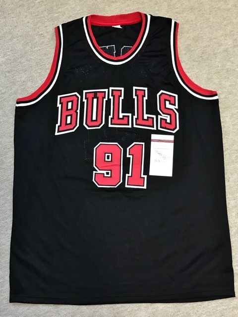 新品 直筆サイン入り デニスロッドマン DENNIS RODMAN シカゴブルズ ブルズ JSA証明書付き ロッドマン ジョーダン ピッペン 黄金時代 築