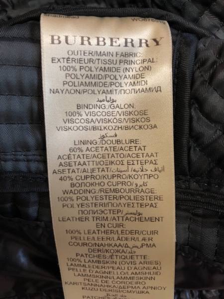 バーバリーロンドン Burberry LONDON ジャケット ブルゾン サイズUSA4 S 黒 レディース キルティング/フード収納/冬物