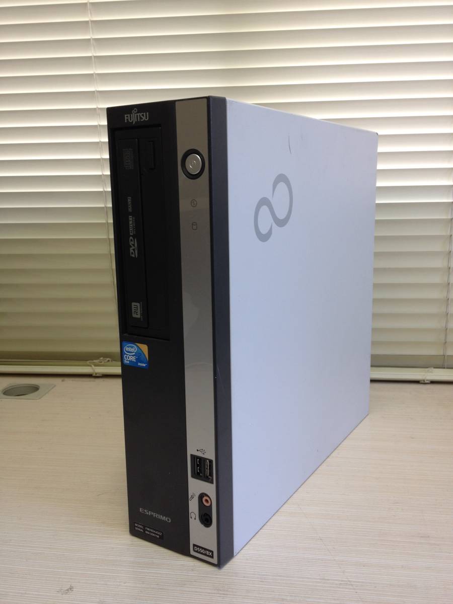Windows7 富士通 ESPRIMO D550/BX (FMVXD4JH2Z) Core2Duo-E7500 2.93
