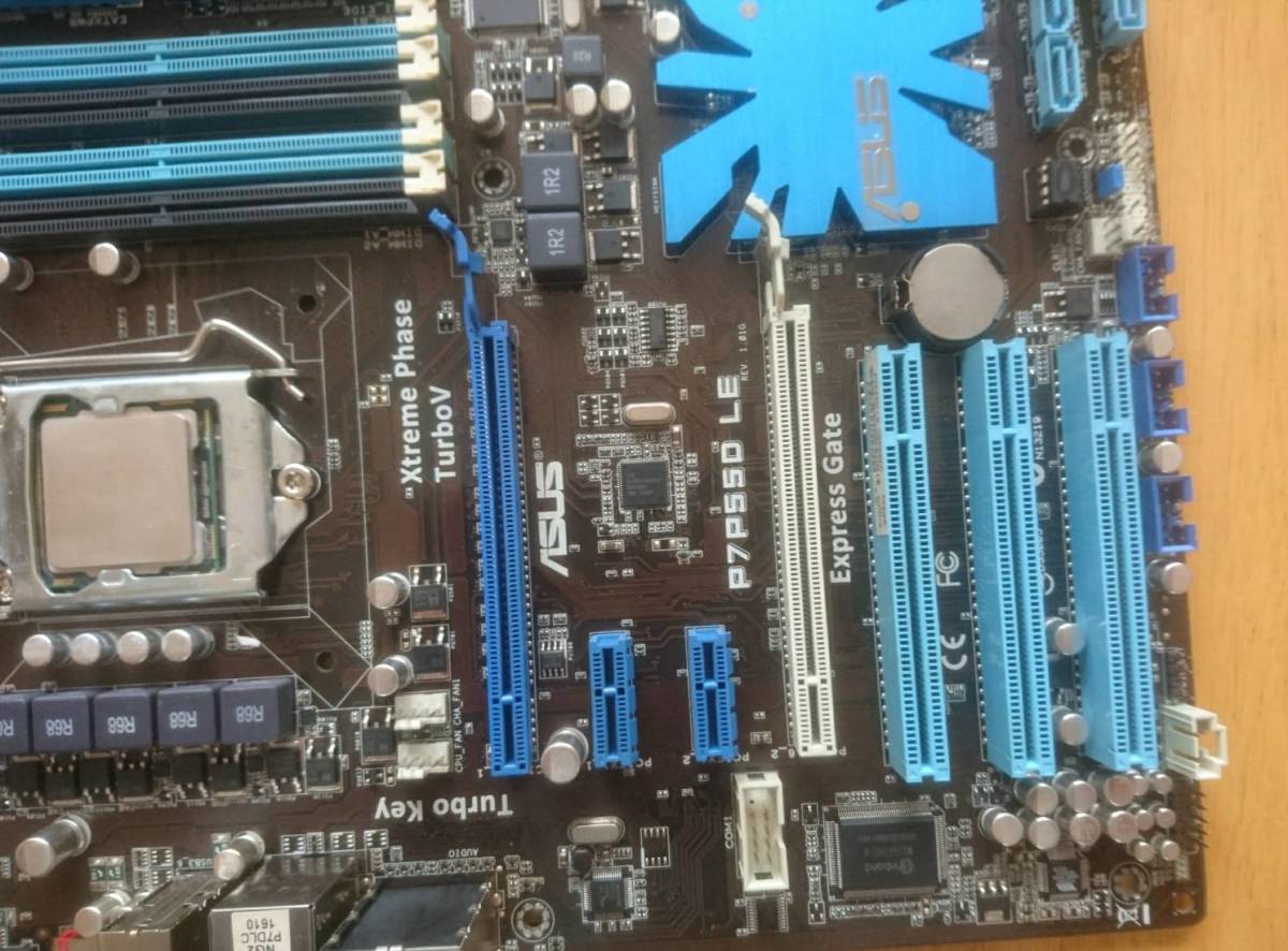 美品　動画有　動作確認済　ＡＳＵＳ(P7P55D)　マザーボード　i5 650 ＣＰＵ付　　使用極短　ドライバーあり