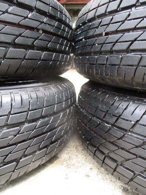 ダイハツ 純正13インチ アルミホイール 4本 タイヤ溝有り 155/65R13 