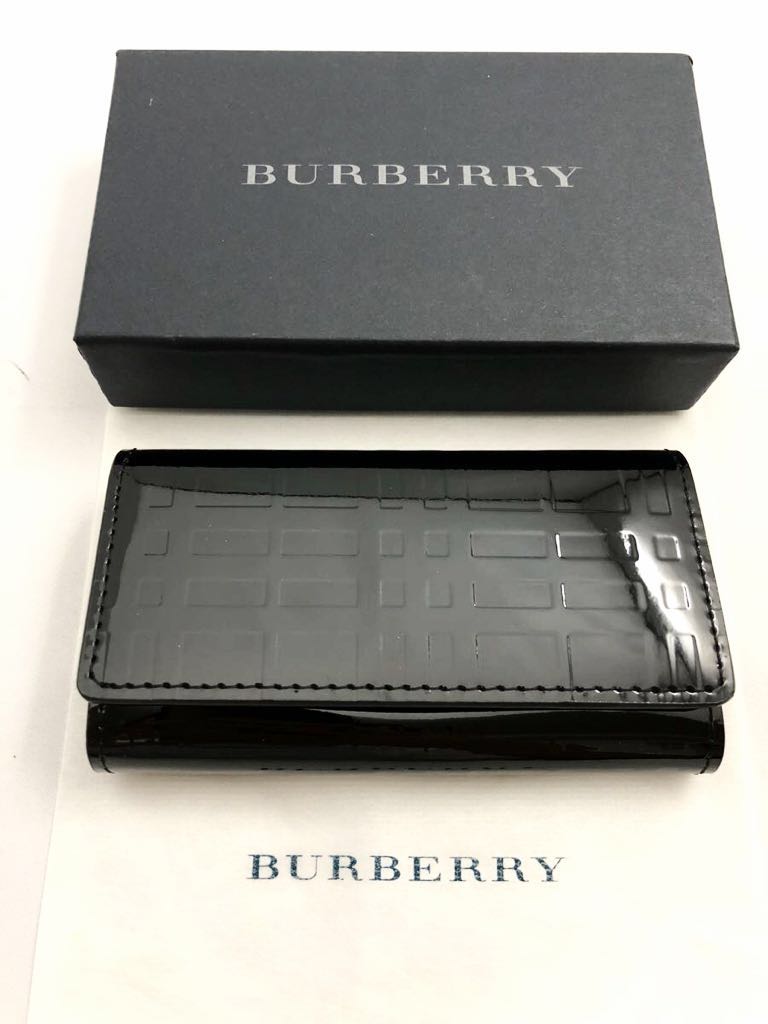 キーケース バーバリー BURBERRY ブラック ノバチェック メンズ 未使用