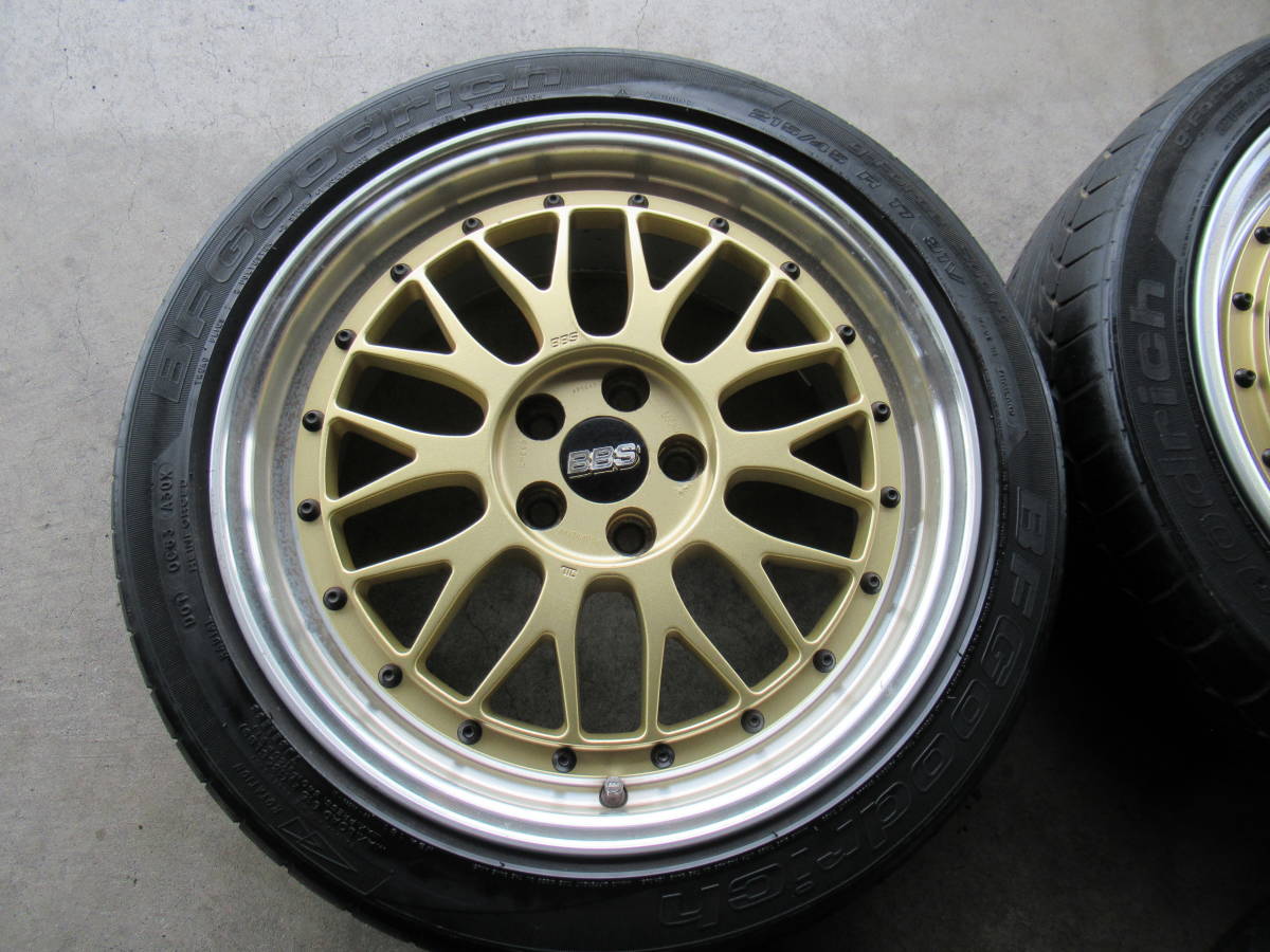 BBS BBS LM090 ゴールド 7.5J ET48 PCD100 5H 215 45 R17 ラジアル 