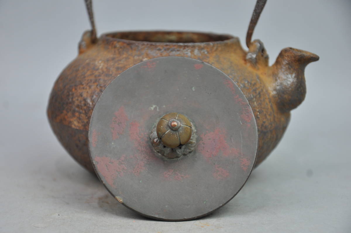 時代釜師造　手取形小鉄瓶　煎茶道具　骨董