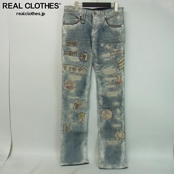 roen jeans/ロエンジーンズ ワッペン/コーティング加工 デニムパンツ 30 /UP8