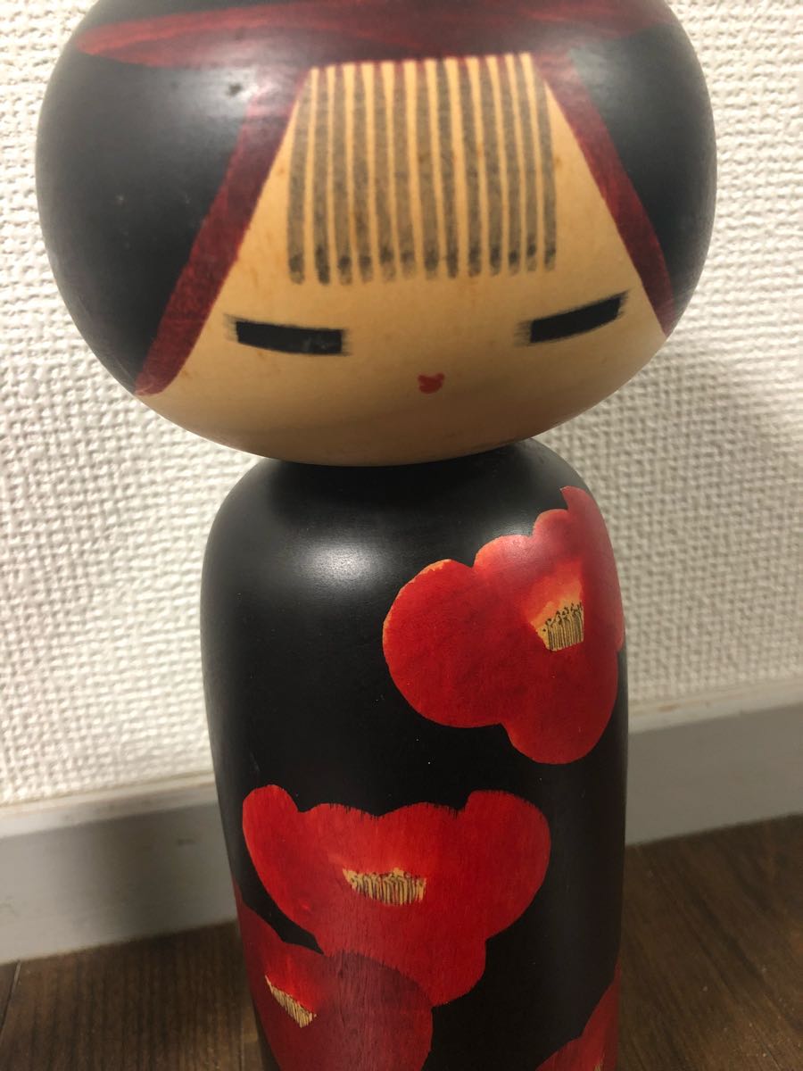 【レア】卯三郎 こけし 山椿 渡辺正雄 創作こけし/セット/置物/オブジェ/木彫り/工芸/民芸/インテリア/郷土/伝統/和/レトロ/人形/ドール/_3