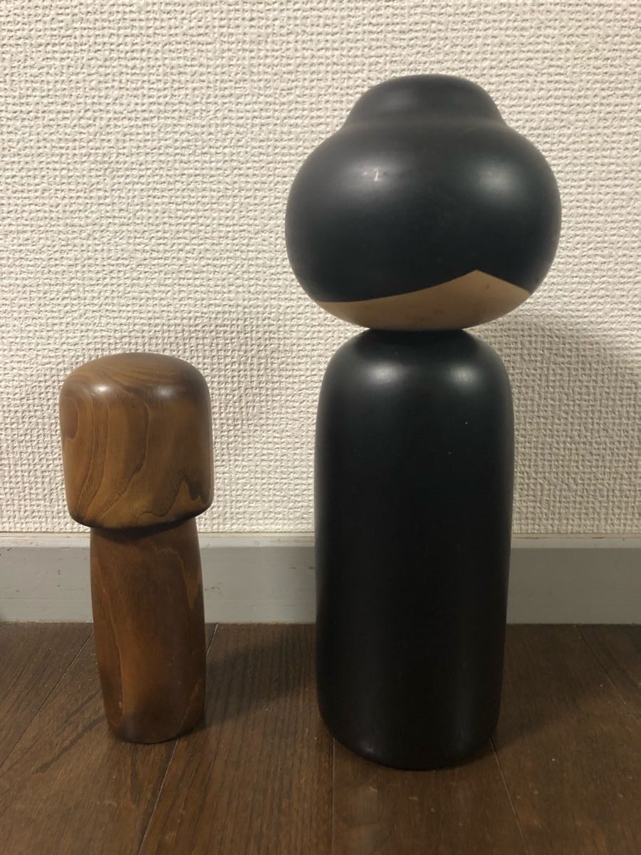 【レア】卯三郎 こけし 山椿 渡辺正雄 創作こけし/セット/置物/オブジェ/木彫り/工芸/民芸/インテリア/郷土/伝統/和/レトロ/人形/ドール/_4