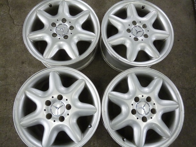 ベンツ Cクラス W203 C240 純正 16インチ アルミホイール4本 7J+37 5穴