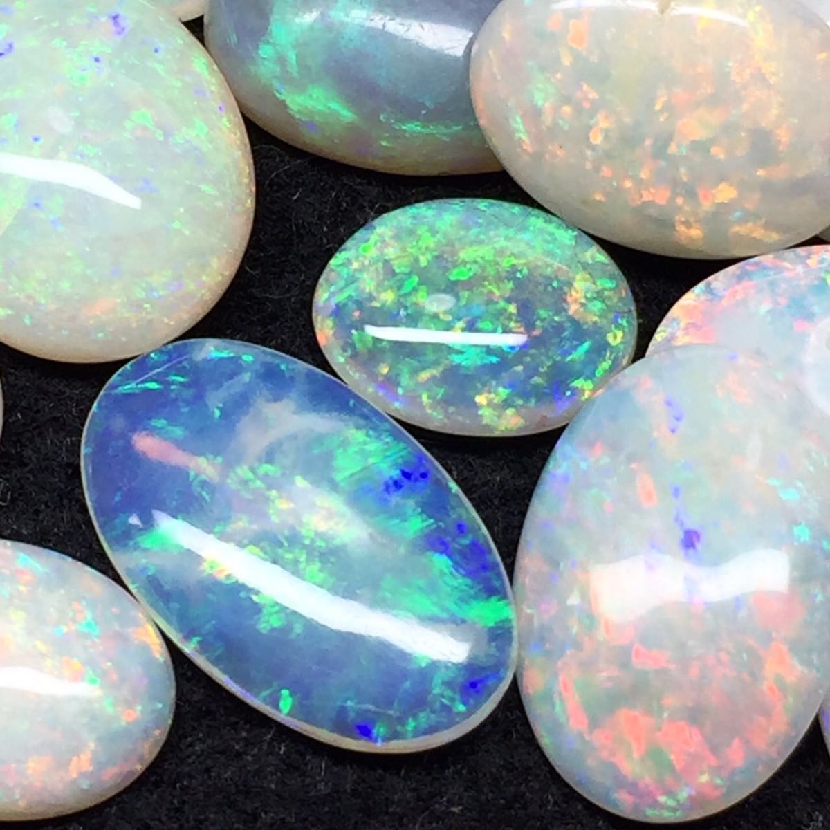 天然カンテラオパール7点おまとめ］50ct ルース 裸石 宝石 ジュエリー 