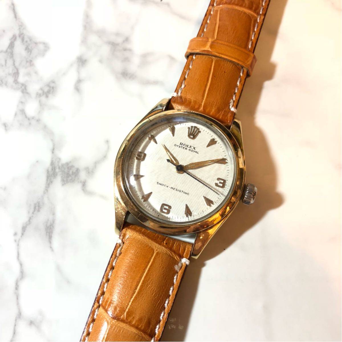 1円スタート☆【ROLEX】Ref-6244 OYSTER ROYAL 手巻き腕時計 WH-1125 