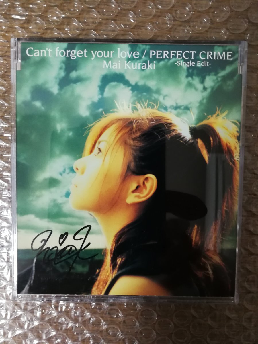 倉木麻衣 サイン入り シングル Can't forget your love / PERFECT