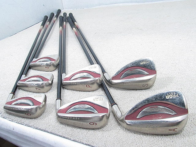 即決 中古(7本)505 アイアン 2006 レディス 6～9.P.A.S オリジナルカーボン[3882