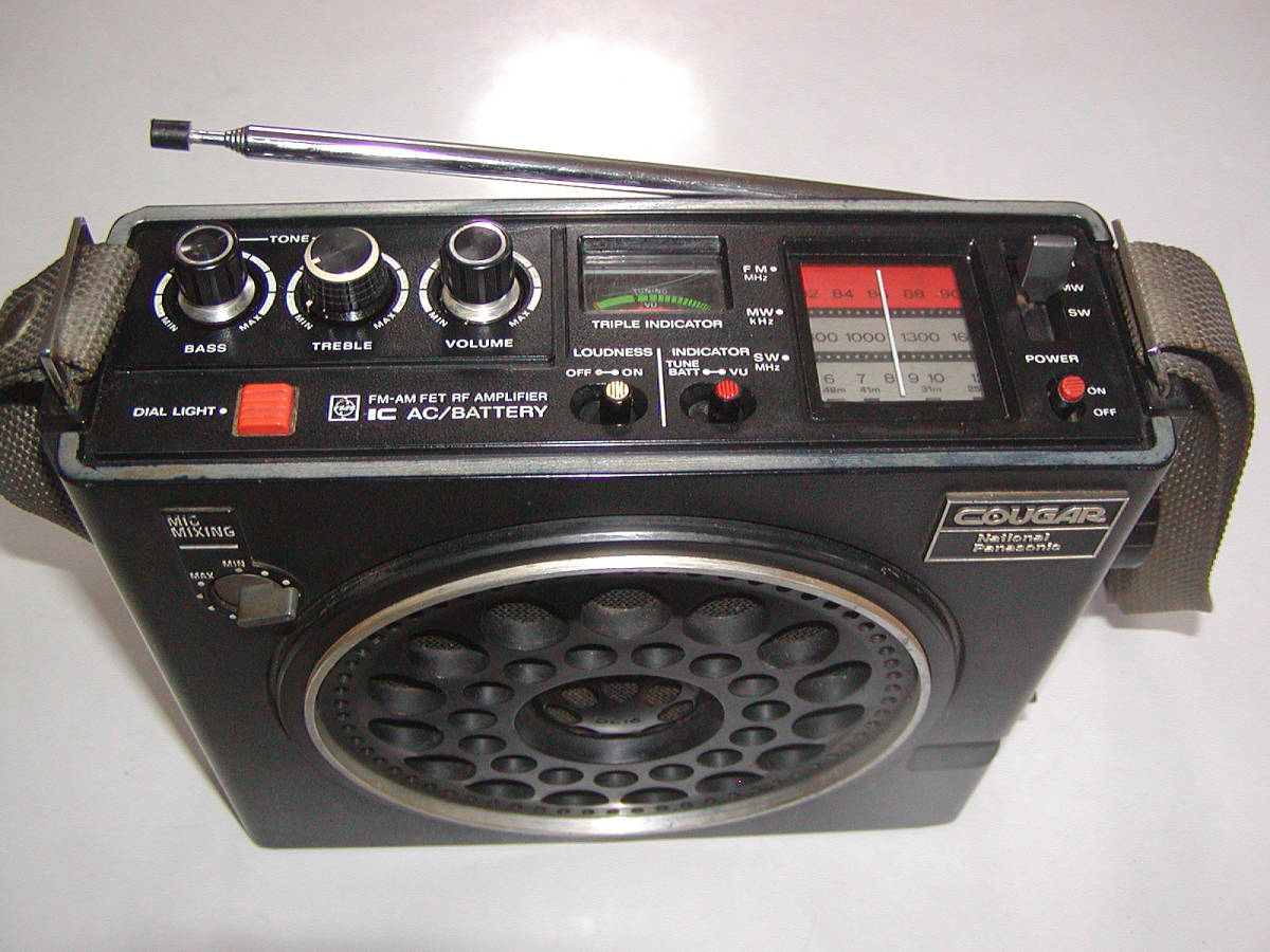 ◇NATIONAL RF-888『初代クーガー』BCL◇受信好調/動作良好/タイマー