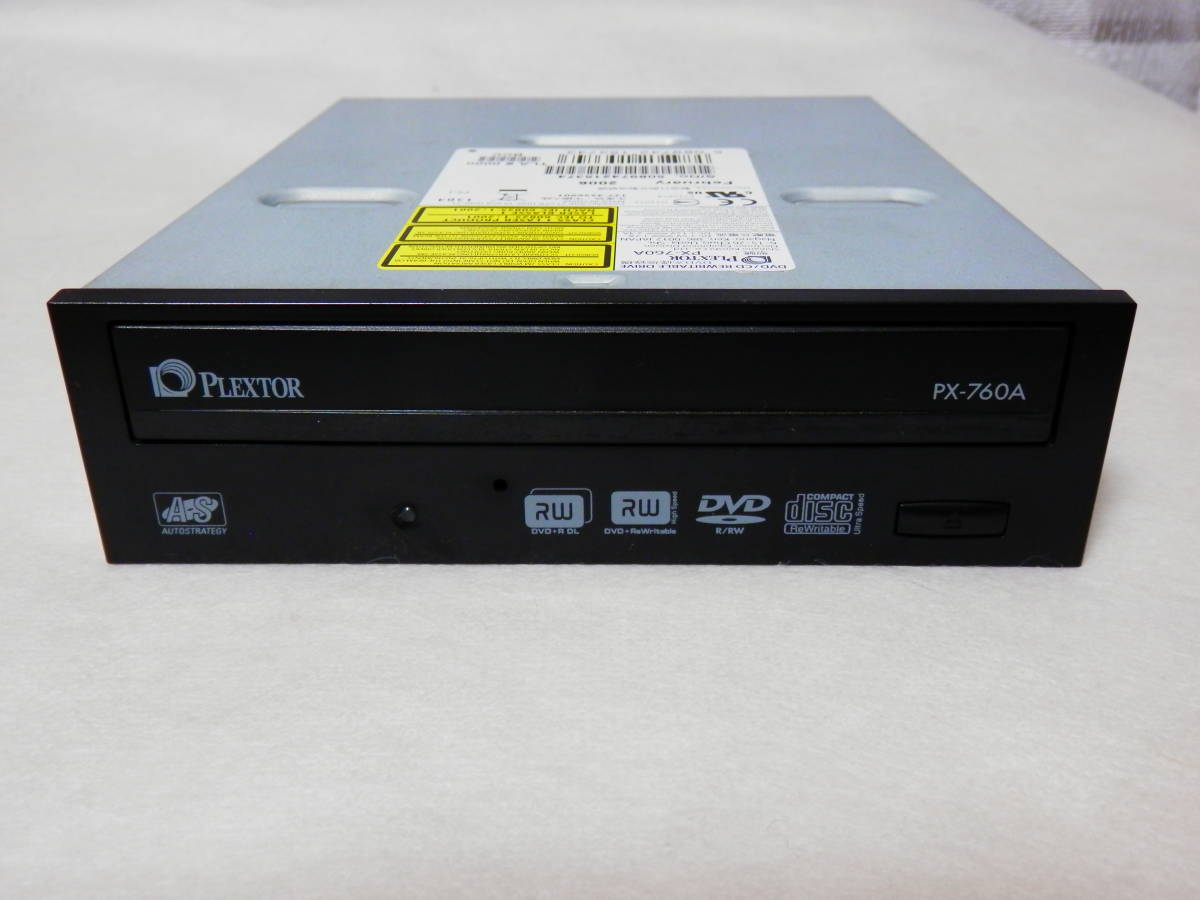 18倍速DVD±R/RWドライブ ◇◇◇◇◇ PLEXTOR PX-760A ブラック ATAPI