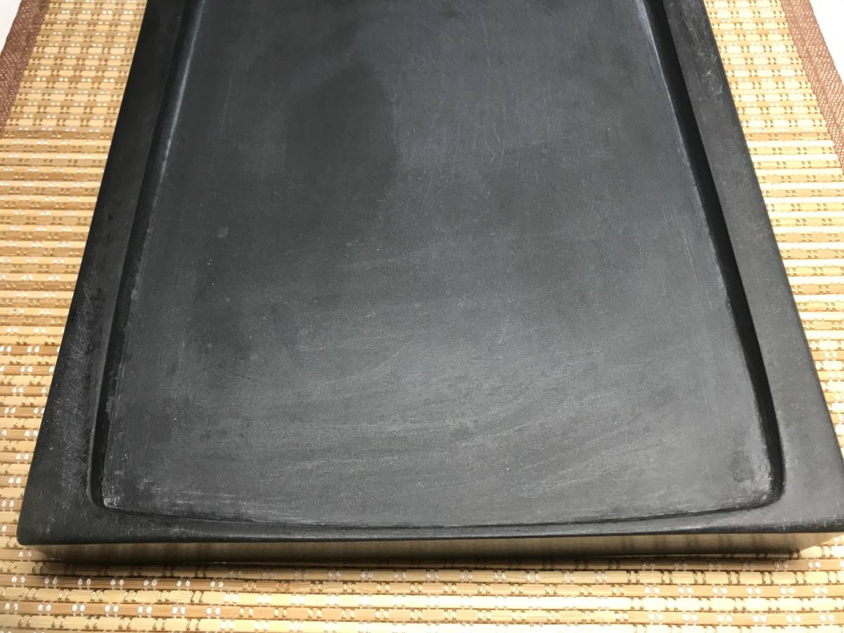文房四宝 書道具 硯 歙州硯 楕円四吋 HJ14｜書道用品通販の半紙屋e-shop 中国書道具 古硯 歙州硯 文房四宝 硯本体サイズ18cmx27cmx2.5cm 2410g