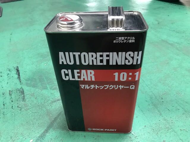 ROCK ロックペイント マルチトップクリアーQR4kg 硬化剤セット 