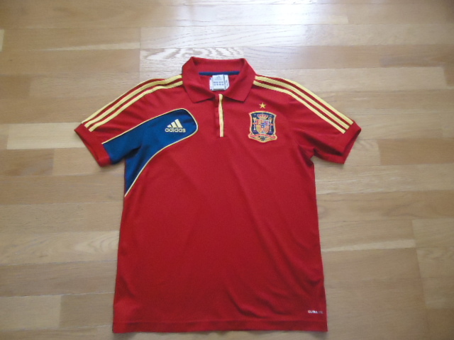  スペイン 代表 ポロシャツ アディダス adidas トーレス シャビ イニエスタ シルバ セスク ビジャ モラタ ブスケツ ラモス ピケ(スペイン)｜売買されたオークション情報、yahooの商品情報をアー ユニフォーム