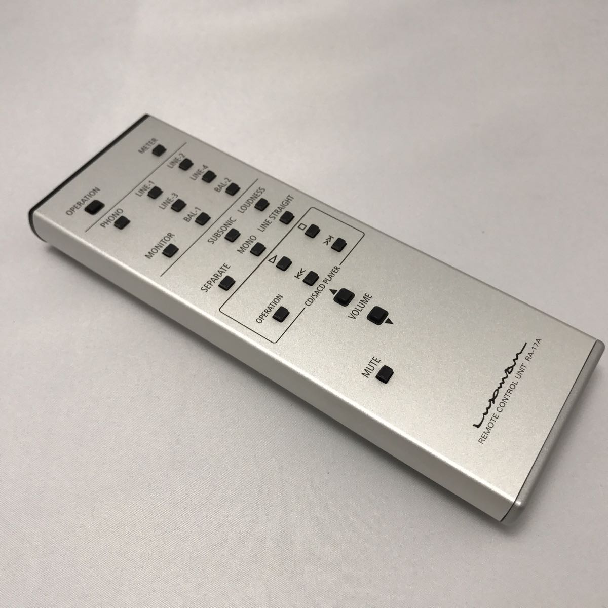 ラックスマン LUXMAN プリメインアンプ リモコン RA-17A