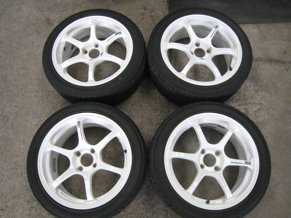 良品! ADVAN RACING RGⅡ アドバンレーシング RG2 ホワイト 16インチ 